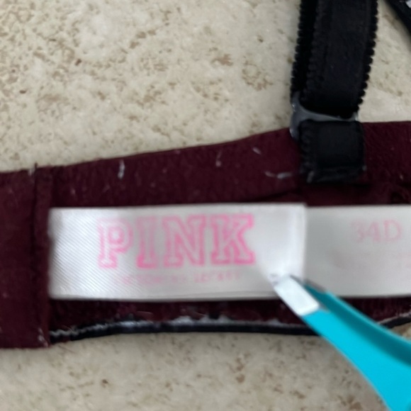 Pink Victoria’s Secret Pink Push Up Plunge Bra size 34D - Picture 6 of 8